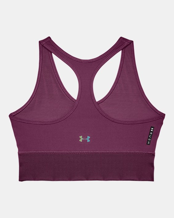 Camiseta de tirantes UA RUSH™ HeatGear® Crop para mujer, Purple, pdpMainDesktop image number 9